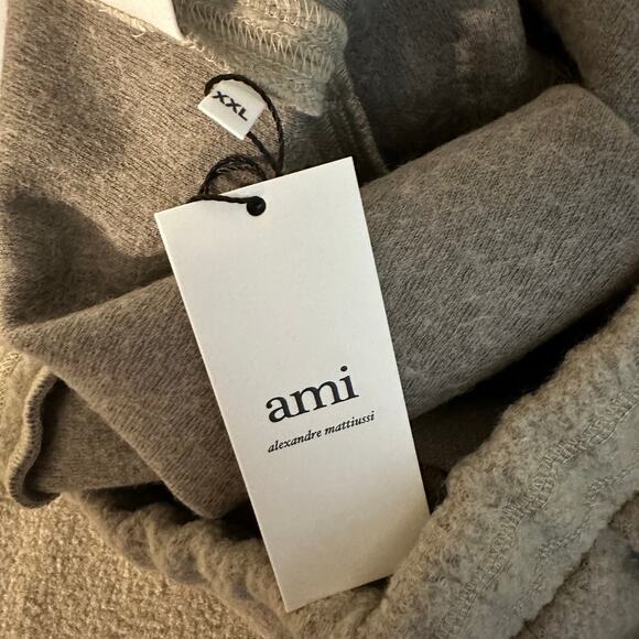 NEW Ami Paris Men's Argile Drawstring Waistband Trackpants Joggers Size XXL - Picture 6 of 16